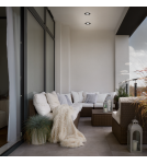 Lampy zewnętrzne podtynkowe - Azzardo ROMOLO R IP65 BK Zewnętrzna Podtynkowa w Podprzybitkę Taras AZ5390 - product 2