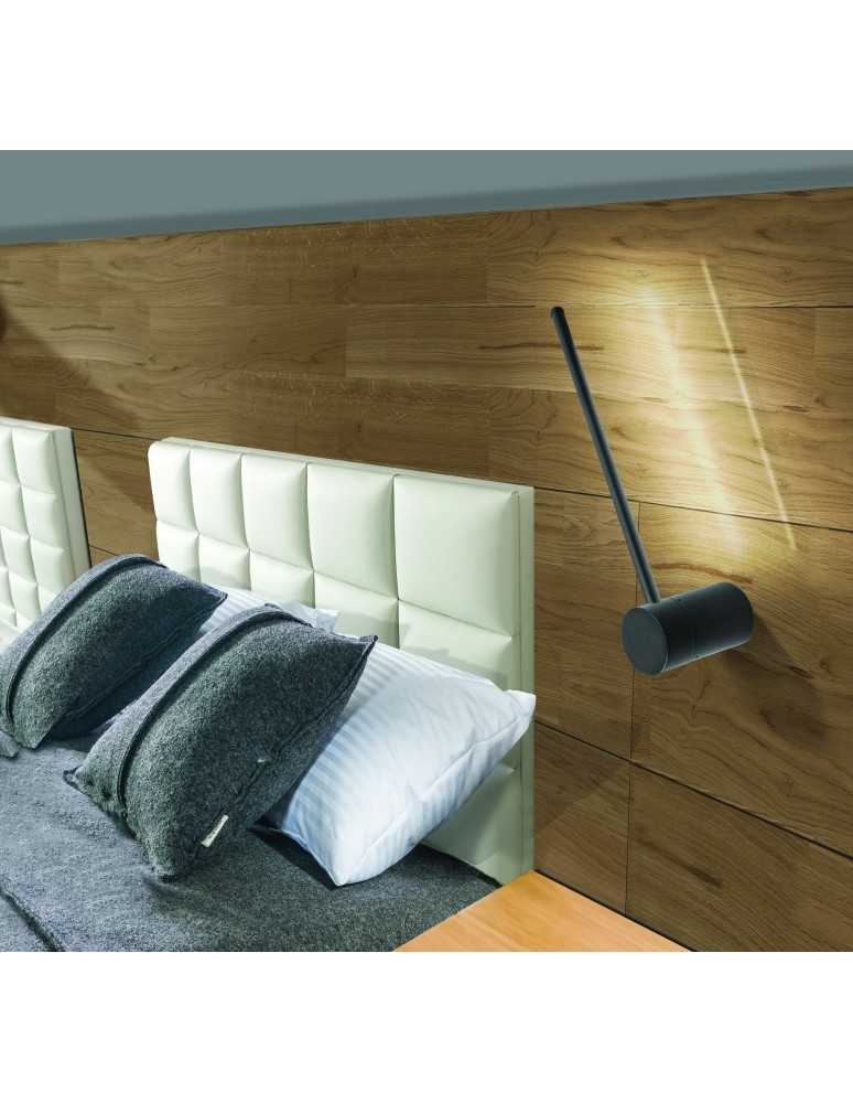 Kinkiety designerskie - Azzardo GRAZIANO WALL 55 BK Kinkiet 11W 3000K 826lm AZ5448 - product kolory-swiatla.pl 3