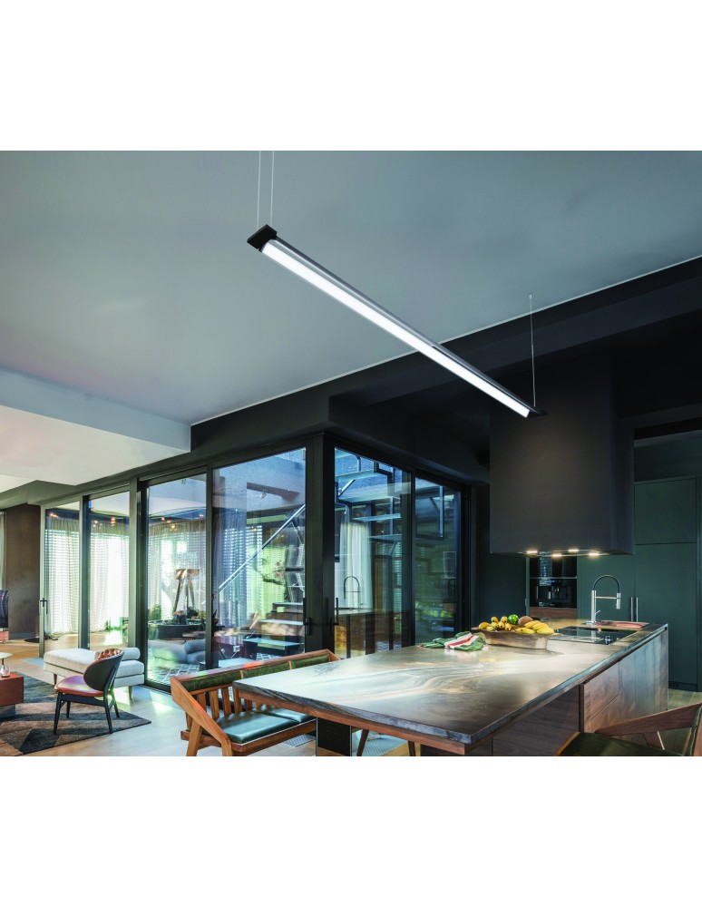 Azzardo FLASH 160 4000K BK Lampa Wisząca AZ5428 Azzardo FLASH 160 4000K BK Lampa Wisząca AZ5428