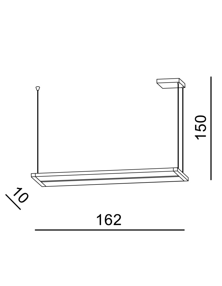 Azzardo FLASH 160 4000K BK Lampa Wisząca AZ5428 Azzardo FLASH 160 4000K BK Lampa Wisząca AZ5428