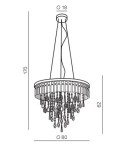 Azzardo KALABRIA XL GO Lampa Wisząca lub Sufitowa (2w1) AZ4905 Azzardo KALABRIA XL GO Lampa Wisząca lub Sufitowa (2w1) AZ4905