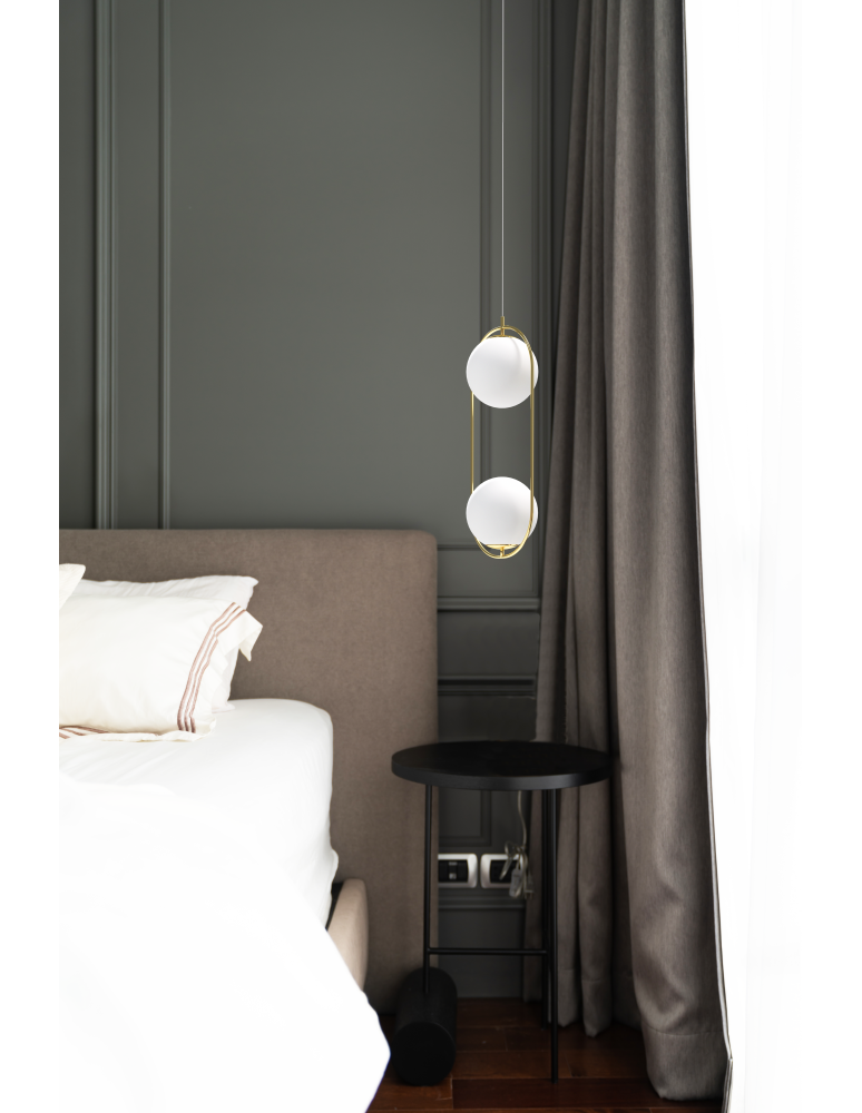 Lampy wiszące kule - Azzardo COCO 2 PENDANT Lampa Wisząca AZ4982 - product kolory-swiatla.pl 2