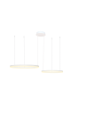 Azzardo HALO PENDANT 80+60 CCT WH + REMOTE CONTROL Wisząca z Pilotem Funkcje Ściemniania i Zmiany Barwy Światła AZ4977