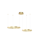 Lampy wiszące okręgi - Azzardo HALO PENDANT 80+60 CCT GO + REMOTE CONTROL Wisząca z Pilotem Funkcje Ściemniania i Zmiany Barwy Światła AZ4979 - product 1