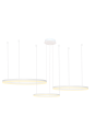 Azzardo HALO PENDANT 100+80+60 CCT WH + REMOTE CONTROL Wisząca z Pilotem Funkcje Ściemniania i Zmiany Barwy Światła AZ4974