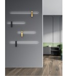 Kinkiety LED - Orlicki Design Bene Parette Nero / Gold 100 Złoty + Czarny Matowy OR85075 - product 2