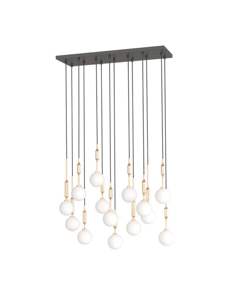 Lampy wiszące nad wyspę - Orlicki Design Ero XIV Gold 80x25 Złoty + Biały Opal OR85488 - produkt kolory-swiatla.pl 1