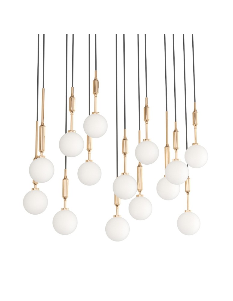 Lampy wiszące nad wyspę - Orlicki Design Ero XIV Gold 80x25 Złoty + Biały Opal OR85488 - produkt kolory-swiatla.pl 3
