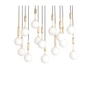 Lampy wiszące nad wyspę - Orlicki Design Ero XIV Gold 80x25 Złoty + Biały Opal OR85488 - produkt 5