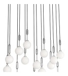Lampy wiszące kule - Orlicki Design Ero XIV Cromo 80x25 Biały Opal + Chrom OR85471 - product 3