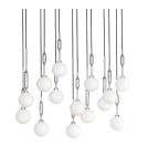 Lampy wiszące kule - Orlicki Design Ero XIV Cromo 80x25 Biały Opal + Chrom OR85471 - product 5