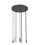 Lampy wiszące kule - Orlicki Design Ero VIII Nero 40 Biały Opal + Czarny OR85341 - produkt 3