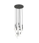 Lampy wiszące kule - Orlicki Design Ero X Nero 40 Biały Opal + Czarny OR85372 - produkt 1