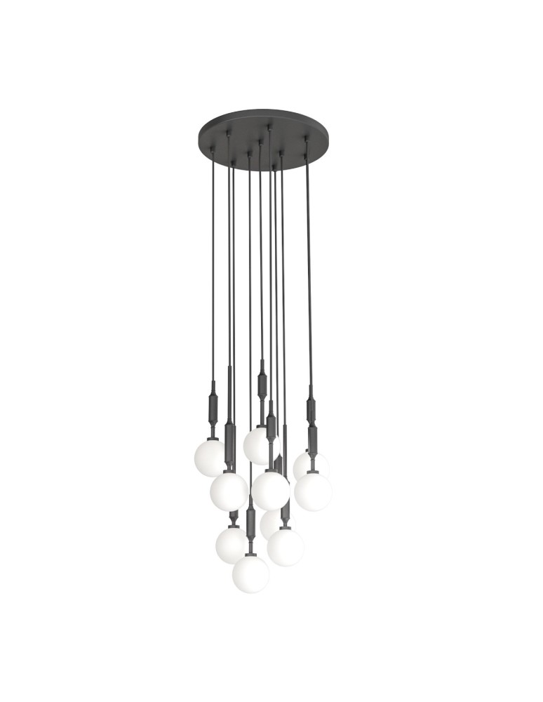 Lampy wiszące kule - Orlicki Design Ero X Nero 40 Biały Opal + Czarny OR85372 - produkt kolory-swiatla.pl 1