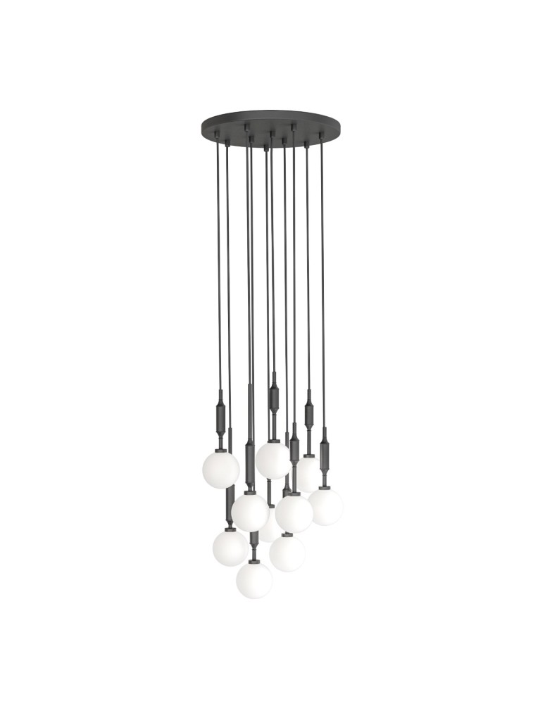 Lampy wiszące kule - Orlicki Design Ero X Nero 40 Biały Opal + Czarny OR85372 - produkt kolory-swiatla.pl 2