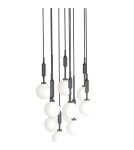Lampy wiszące kule - Orlicki Design Ero X Nero 40 Biały Opal + Czarny OR85372 - produkt 3
