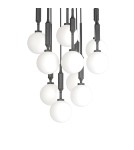Lampy wiszące kule - Orlicki Design Ero X Nero 40 Biały Opal + Czarny OR85372 - produkt 5