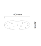 Lampy wiszące kule - Orlicki Design Ero X Nero 40 Biały Opal + Czarny OR85372 - produkt 6