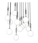 Lampy wiszące kule - Orlicki Design Ero XII Cromo 60 Biały Opal + Chrom OR85389 - produkt 2