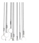 Lampy wiszące kule - Orlicki Design Ero XII Cromo 60 Biały Opal + Chrom OR85389 - produkt 4