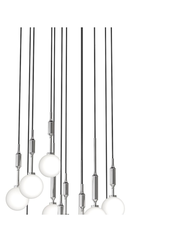Lampy wiszące kule - Orlicki Design Ero XII Cromo 60 Biały Opal + Chrom OR85389 - produkt kolory-swiatla.pl 4
