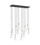 Lampy wiszące kule - Orlicki Design Ero XII Cromo 80x25 Biały Opal + Chrom OR85440 - produkt 1