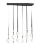 Lampy wiszące kule - Orlicki Design Ero XII Cromo 80x25 Biały Opal + Chrom OR85440 - produkt 4