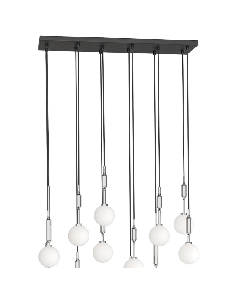 Lampy wiszące kule - Orlicki Design Ero XII Cromo 80x25 Biały Opal + Chrom OR85440 - produkt kolory-swiatla.pl 4