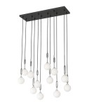 Lampy wiszące kule - Orlicki Design Ero XII Cromo 80x25 Biały Opal + Chrom OR85440 - produkt 5