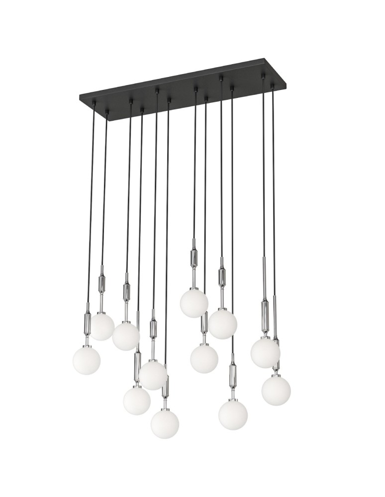 Lampy wiszące kule - Orlicki Design Ero XII Cromo 80x25 Biały Opal + Chrom OR85440 - produkt kolory-swiatla.pl 5