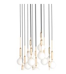 Lampy wiszące kule - Orlicki Design Ero XVI Gold 60 Złoty + Biały Opal OR85426 - produkt 4