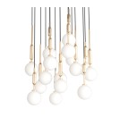Lampy wiszące kule - Orlicki Design Ero XVI Gold 60 Złoty + Biały Opal OR85426 - produkt 5