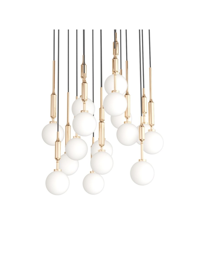 Lampy wiszące kule - Orlicki Design Ero XVI Gold 60 Złoty + Biały Opal OR85426 - produkt kolory-swiatla.pl 5