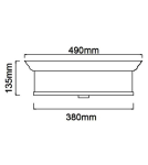 Lampy sufitowe Hampton - Orlicki Design Famburo PL Cromo 49 Biały Kremowy + Biały Matowy OR84894 - product 3