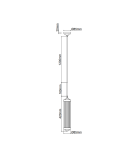 Lampy wiszące industrialne - Orlicki Design Fiatto I Nero Czarny Matowy + Transparentny OR85310 - produkt 4
