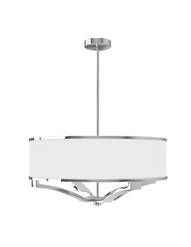 Lampy wiszące w stylu Hampton - Orlicki Design Gerdo Cromo Biały Kremowy + Chrom OR84801 - produkt kolory-swiatla.pl 1