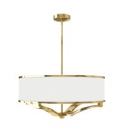 Lampy wiszące w stylu Hampton - Orlicki Design Gerdo Gold Złoty + Biały Kremowy OR84825 - product 1