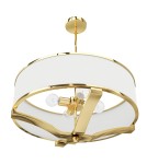 Lampy wiszące w stylu Hampton - Orlicki Design Gerdo Gold Złoty + Biały Kremowy OR84825 - product 5