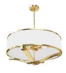 Lampy wiszące w stylu Hampton - Orlicki Design Gerdo Gold Złoty + Biały Kremowy OR84825 - product 7