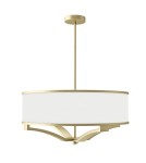 Lampy wiszące w stylu Hampton - Orlicki Design Gerdo Old Gold Złoty Satynowy + Biały Kremowy OR84818 - product 1