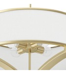 Lampy wiszące w stylu Hampton - Orlicki Design Gerdo Old Gold Złoty Satynowy + Biały Kremowy OR84818 - product 3