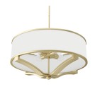 Lampy wiszące w stylu Hampton - Orlicki Design Gerdo Old Gold Złoty Satynowy + Biały Kremowy OR84818 - product 4