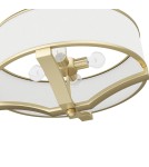 Lampy wiszące w stylu Hampton - Orlicki Design Gerdo Old Gold Złoty Satynowy + Biały Kremowy OR84818 - product 5