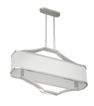 Lampy wiszące w stylu Hampton - Orlicki Design Gerdo Ovale Cromo Biały Kremowy OR84849 - product 6