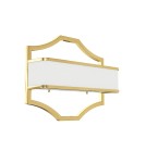 Kinkiety w stylu Hampton - Orlicki Design Gerdo Parette Gold Złoty + Biały Kremowy OR84832 - product 1