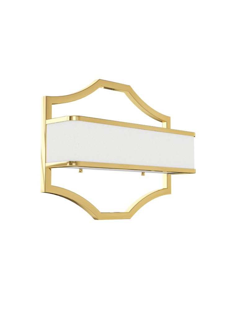 Kinkiety w stylu Hampton - Orlicki Design Gerdo Parette Gold Złoty + Biały Kremowy OR84832 - produkt kolory-swiatla.pl 1