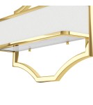 Kinkiety w stylu Hampton - Orlicki Design Gerdo Parette Gold Złoty + Biały Kremowy OR84832 - product 4