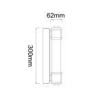 Kinkiety glamour - Orlicki Design Omi Parette Cromo 30 IP44 Biały Matowy + Chrom OR85242 - product 6