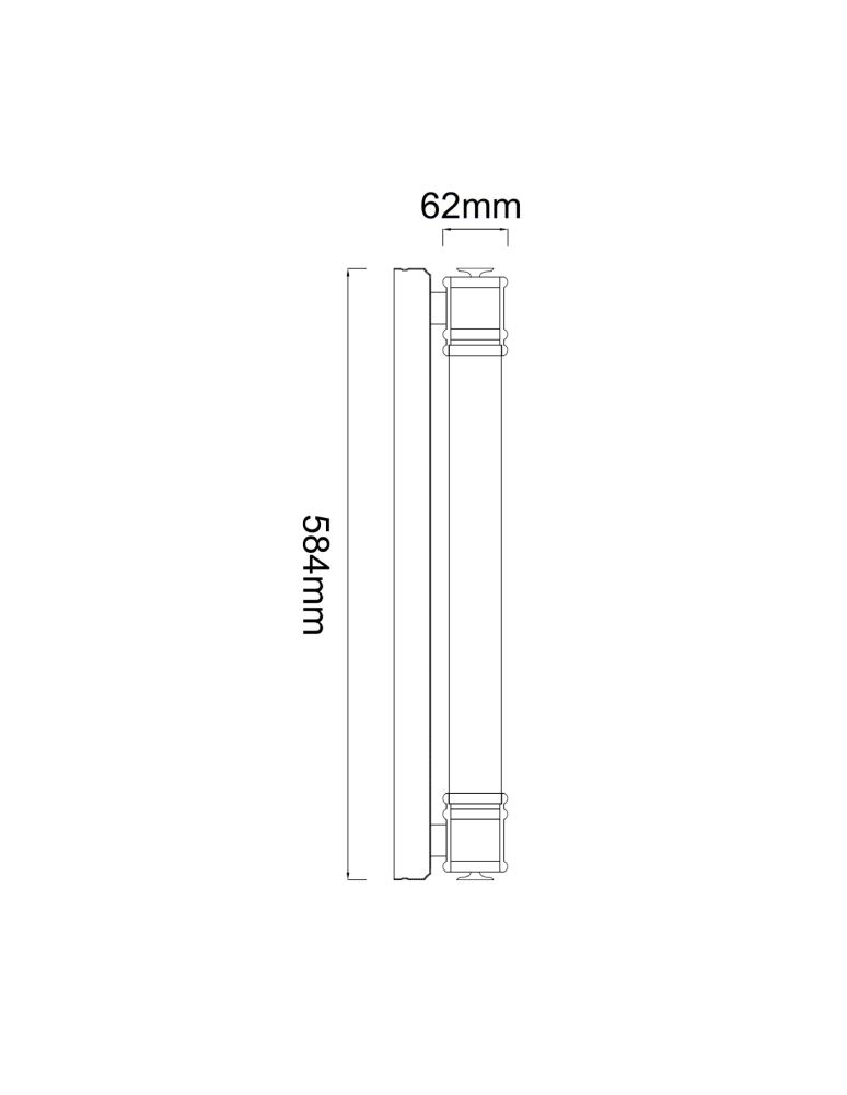 Orlicki Design Omi Parette Cromo 60 IP44 Biały Matowy + Chrom OR85235