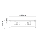 Lampy sufitowe Hampton - Orlicki Design Romi PL Cromo 40 Biały Kremowy + Biały Matowy OR84948 - product 4